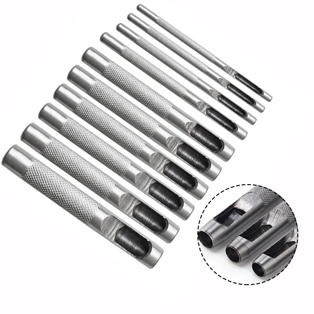 

Canvas Clothing Leather Hollow Drilling Puncher Kit Punching Drill Kit Easy To Use Hole Punching Tools Leather
