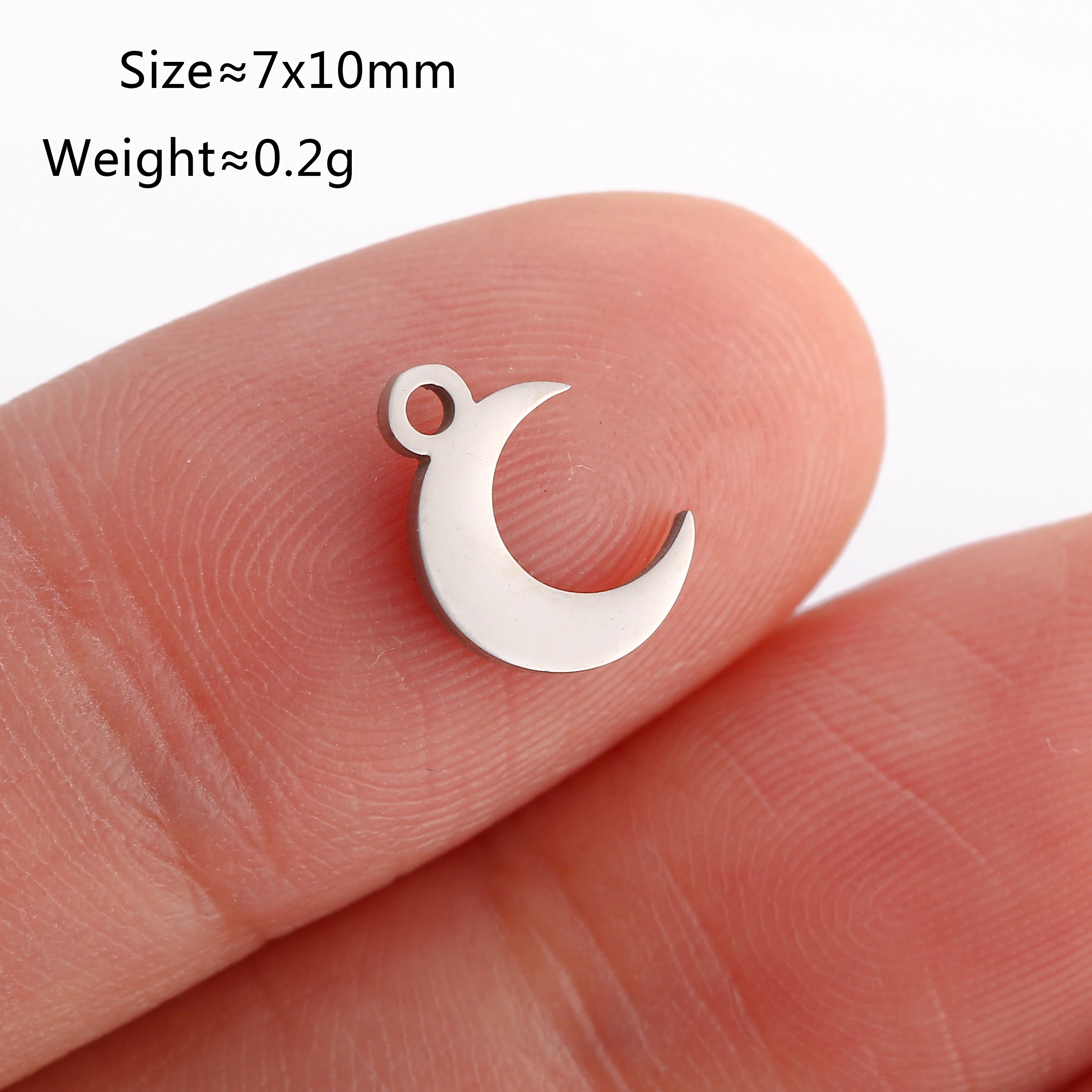 5 Teile/los Celestial Mini Star Charms Edelstahl Pentagramm/Astral/Meteor/Mond Anhänger DIY für Ohrring Armband schmuck Machen