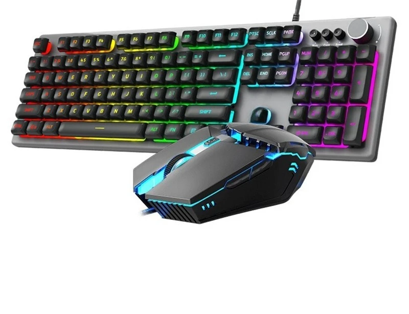Real mechanical feel keyboard and mouse set wired e-sports keyboard and mouse