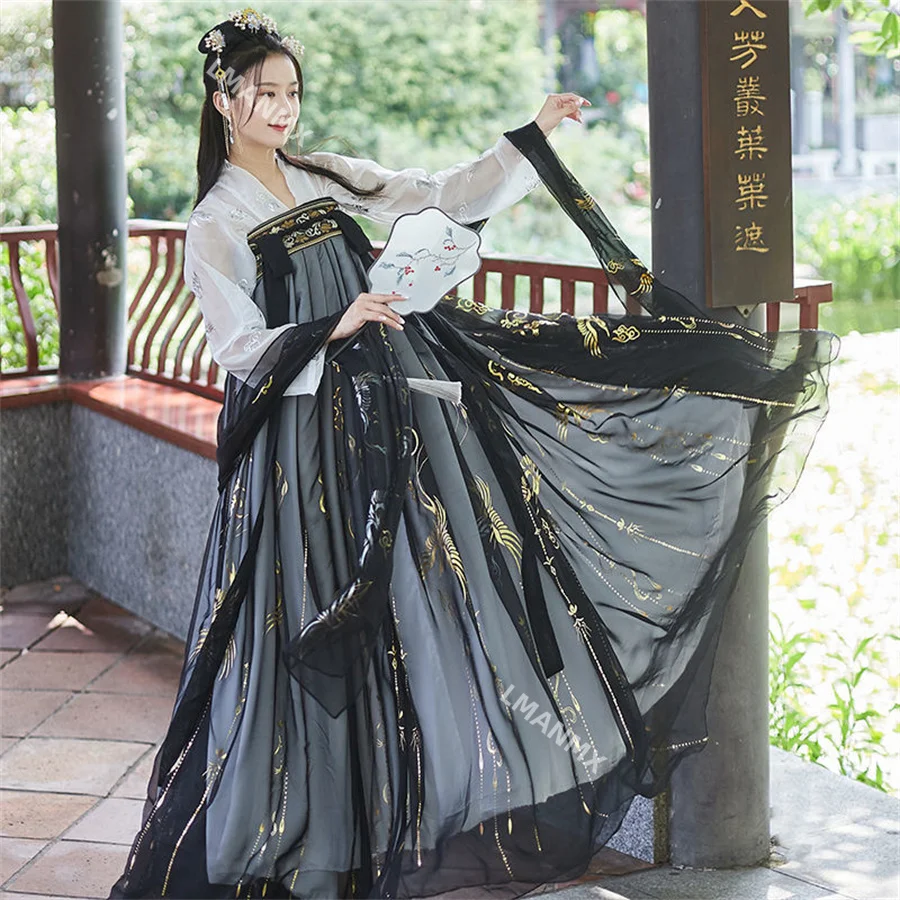 

Female Chinese Dance Costume Traditional Ancient Hanfu Chinese Costume for Women Folk Dress Festival Outfit Performance Clothing