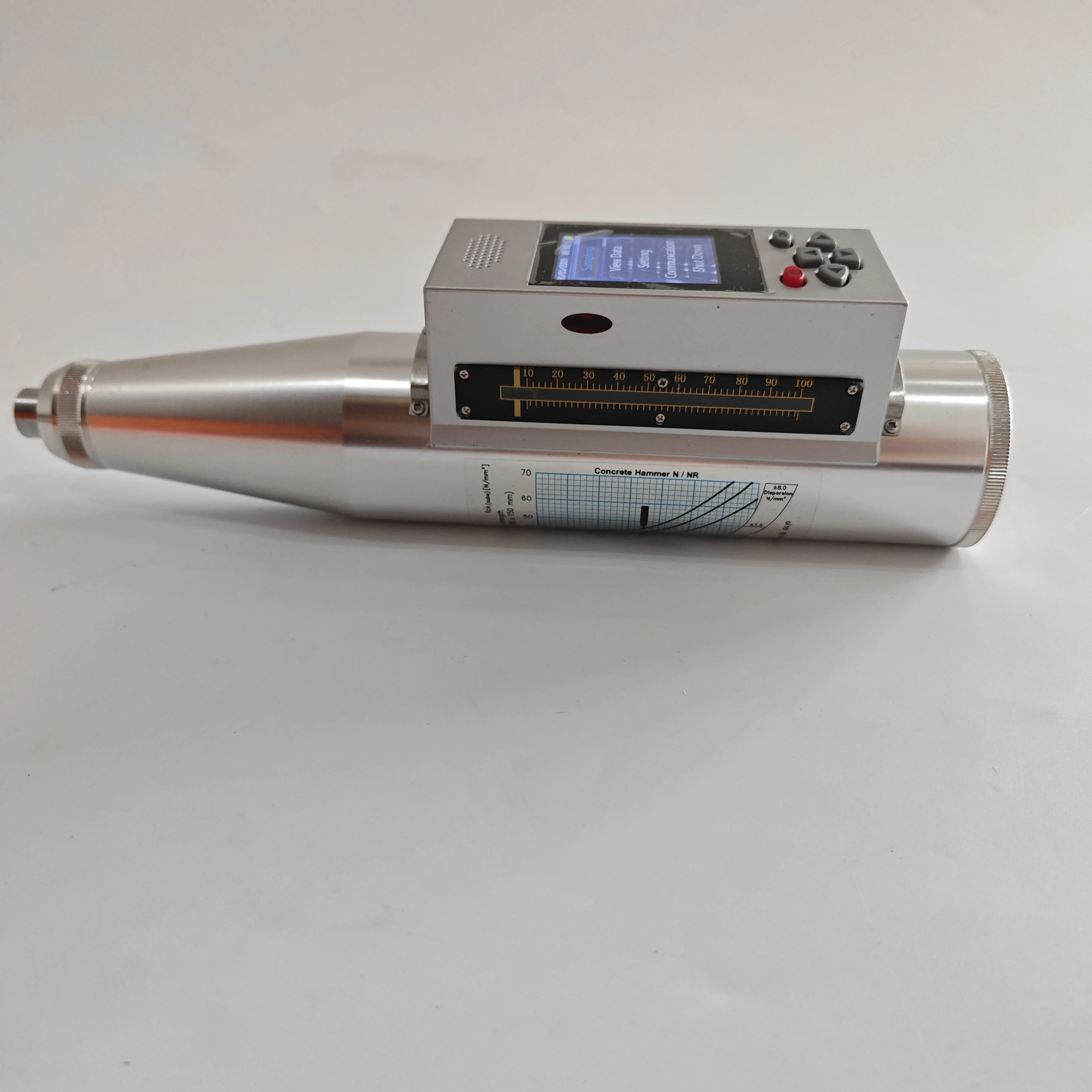 HT225-W+ Digital Concrete Rebound Test Hammer with Voice Function and High-Resolution LCD