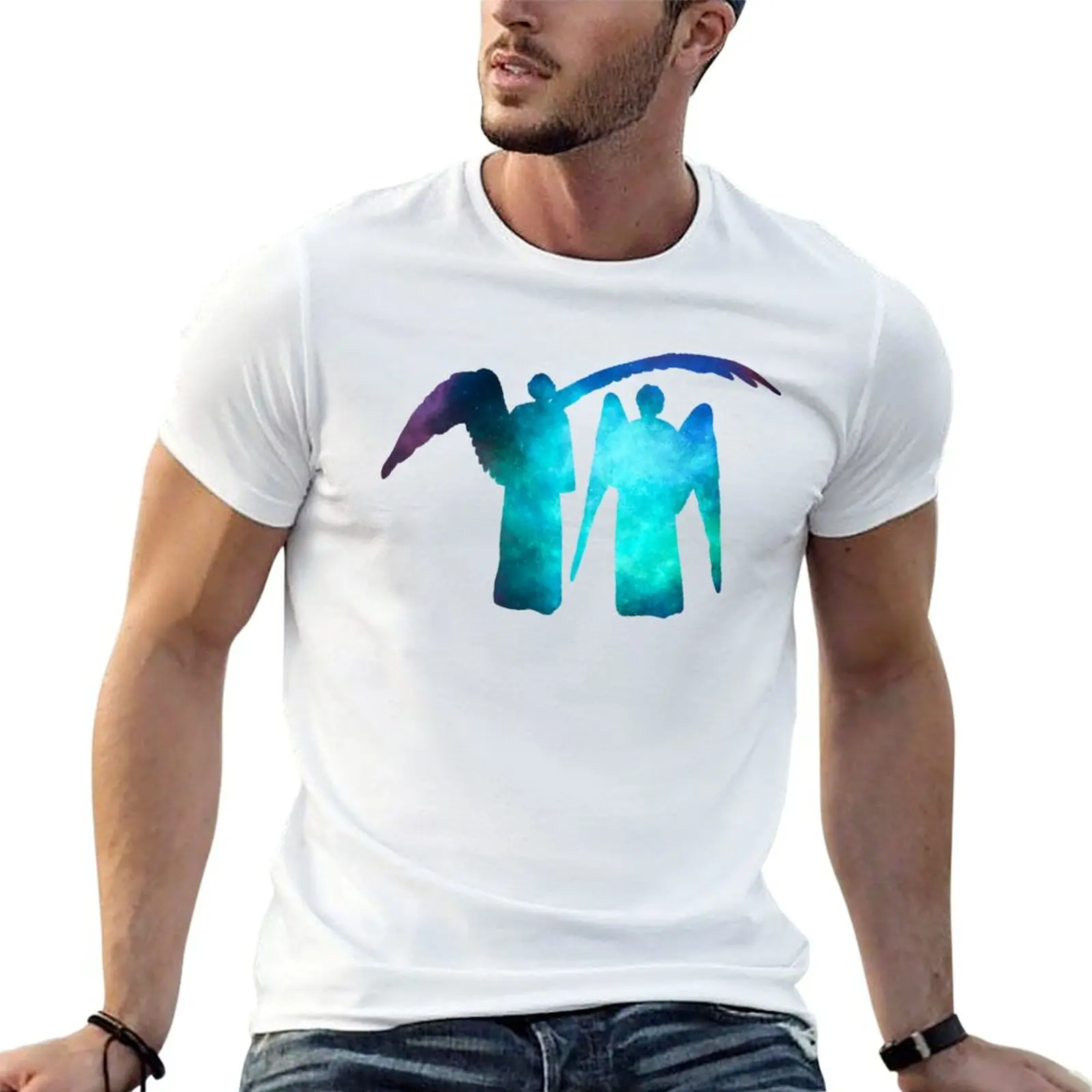 Angels at the Beginning T-Shirt Daily Wear Plain Short Sleeve Shirt