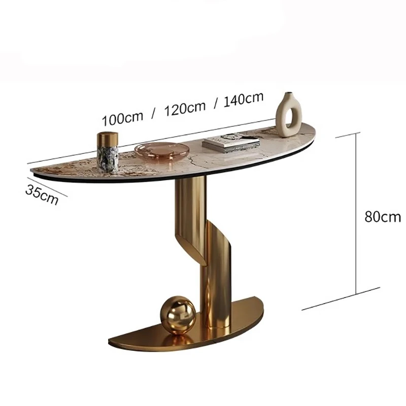 طاولة زاوية فاخرة حديثة للمدخل صالون معدني طاولة وحدة تحكم فريدة من نوعها مدخل منتصف القرن أثاث غرفة المعيشة Mesa Para Sala