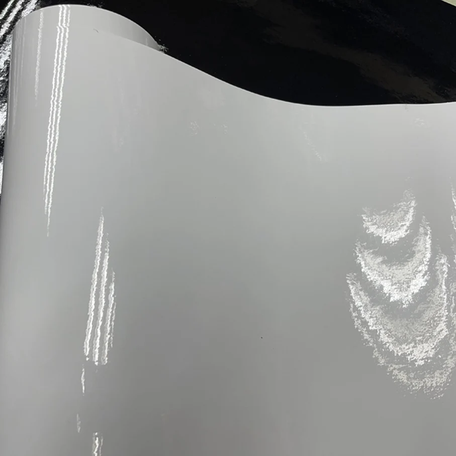 High Quality Bright Glossy White Vinyl Car Decal Wrap Sticker Black White Gloss Film Wrap Foil For HOOD Roof Motorcycle Scooter