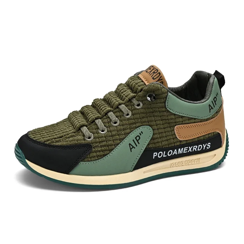 

Corduroy sport Forrest Gump shoes, fashionable casual board shoes, men's motorcycle shoes