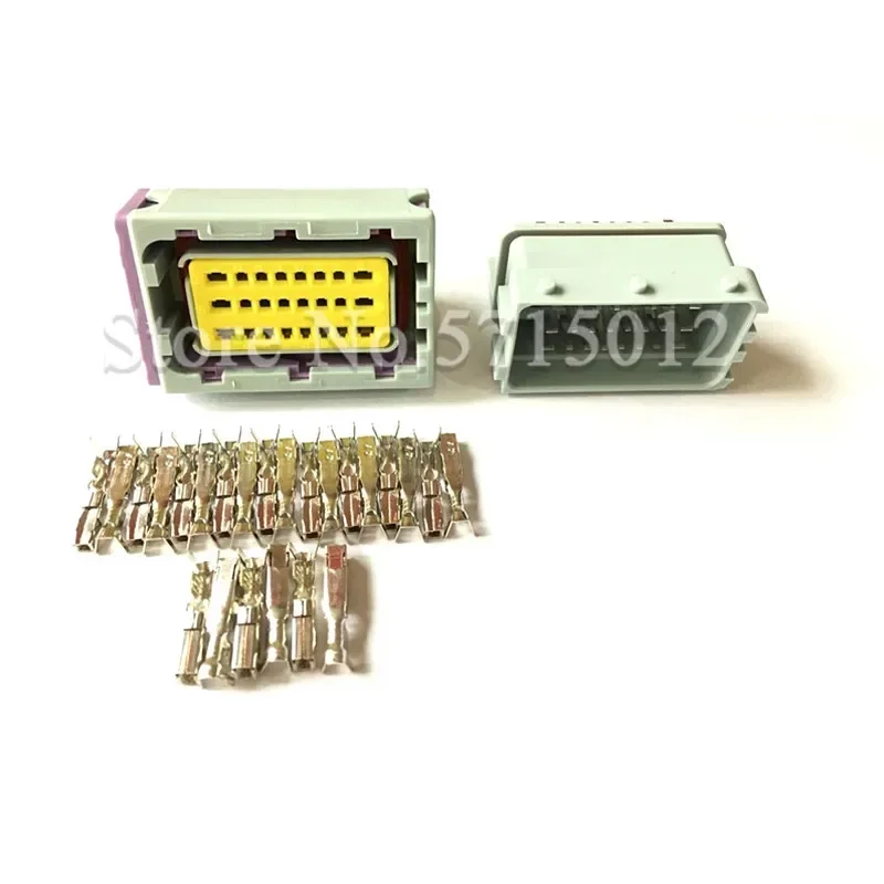 

24 Hole FCI 211PC249S8005 HCCPHPE24BGYB90F Automotive ECU Connector PCB Socket Grey Plug For Cars Auto Parts