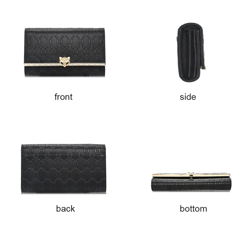 FOXER Split Leather Women's Long Wallet Fashion Clutch Bag Lady Cellphone Bag Coin Purse Female Cards Holder Billfold Money Bag