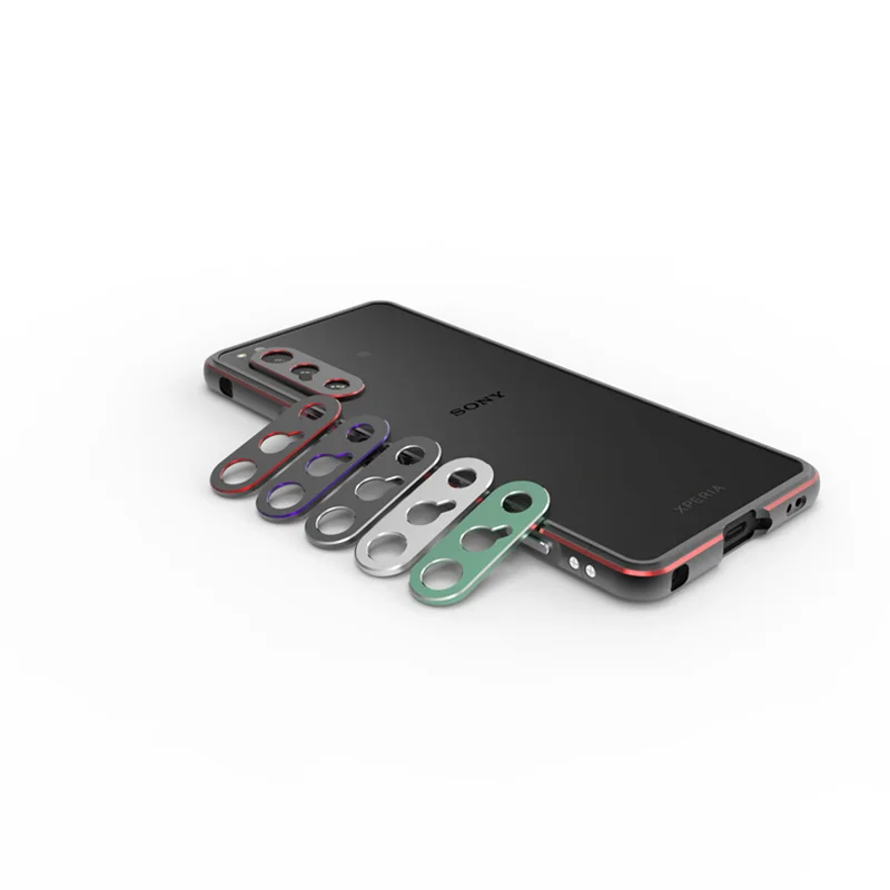 For Sony Xperia 5 IV 5IV Bumper Ultra Thin Aluminum Metal Bumper Cover Case for Sony Xperia 5IV with Metal Camera Lens Protector