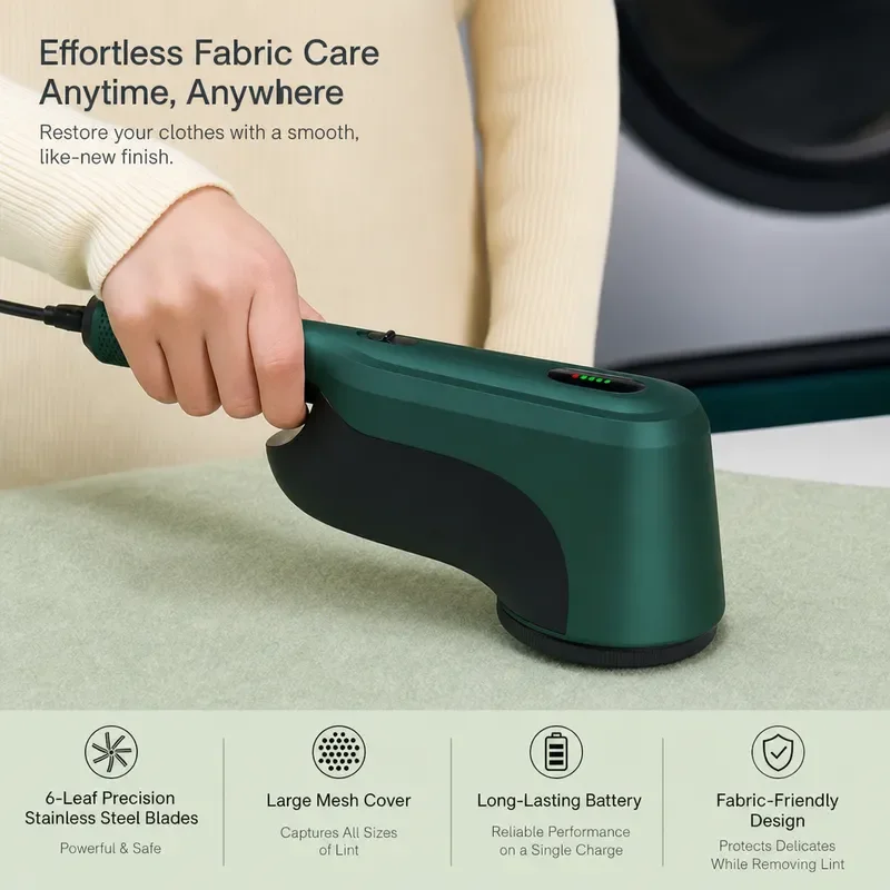 60W Commercial Lint Remover Spool Machine Professional Hairball Trimmer Clothes Electric Shaving Ball Dry Cleaners