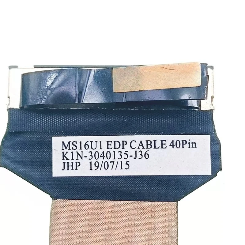 For MSI MS16U1 MS-16U4 GE65 LCD Screen Cable 120Hz 144Hz 4K 3840x2160 0.5mm Flex Ribbon K1N-3040135-J36