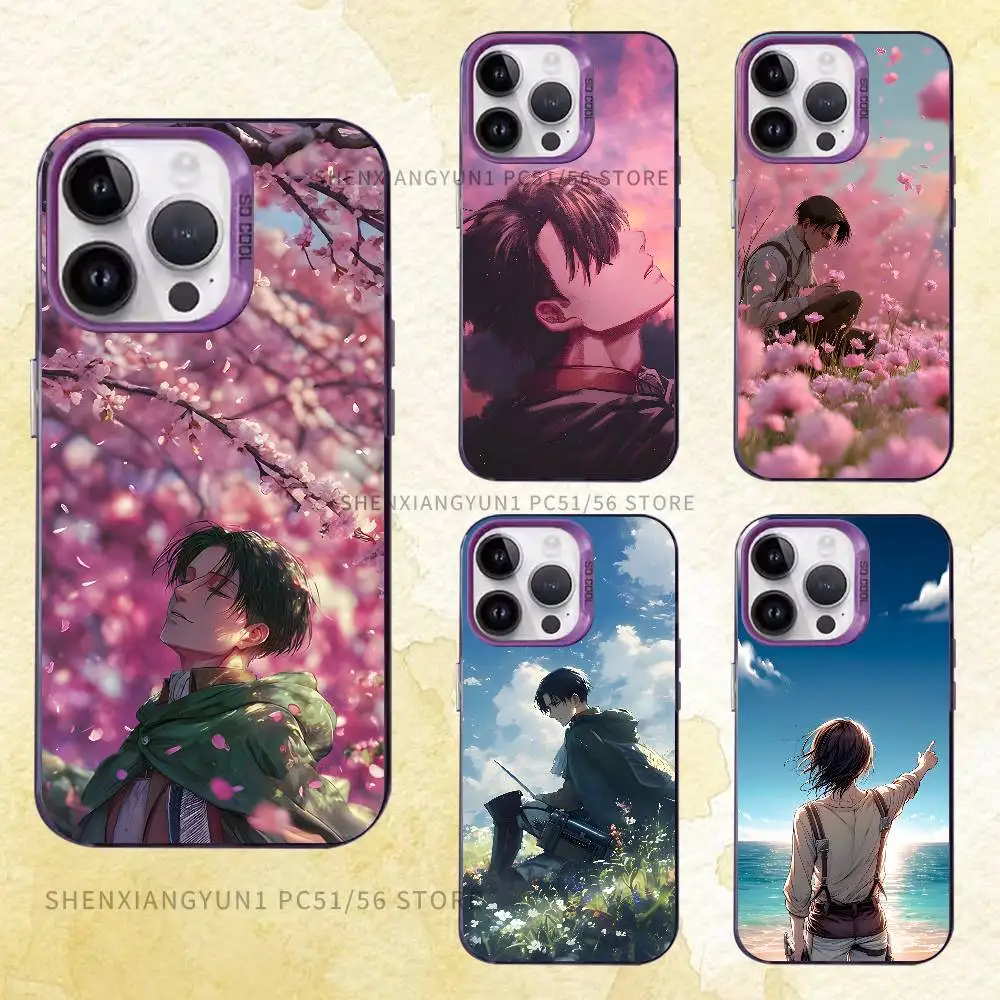 

Anime L-Levii A-Ackermaan Phone Case For iPhone 17 16e 16 15 14 13 12 11 Pro Max X XS Back Cover