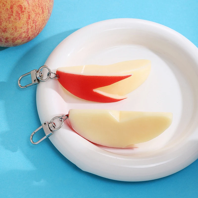 Creative Bunny  Keychain  Slice Fun Key Ring Pendant School Bag Pendant Keychain Accessory Gift