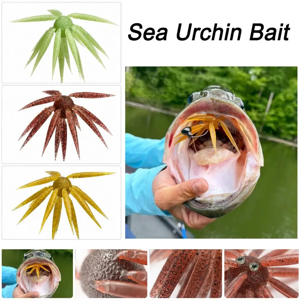 17mm Finesse Bass Fishing Soft Lure High Elasticity TPE Micro Bait Ball Soft Plastic Bait Minnow Tentacle Soft Octopus Bait