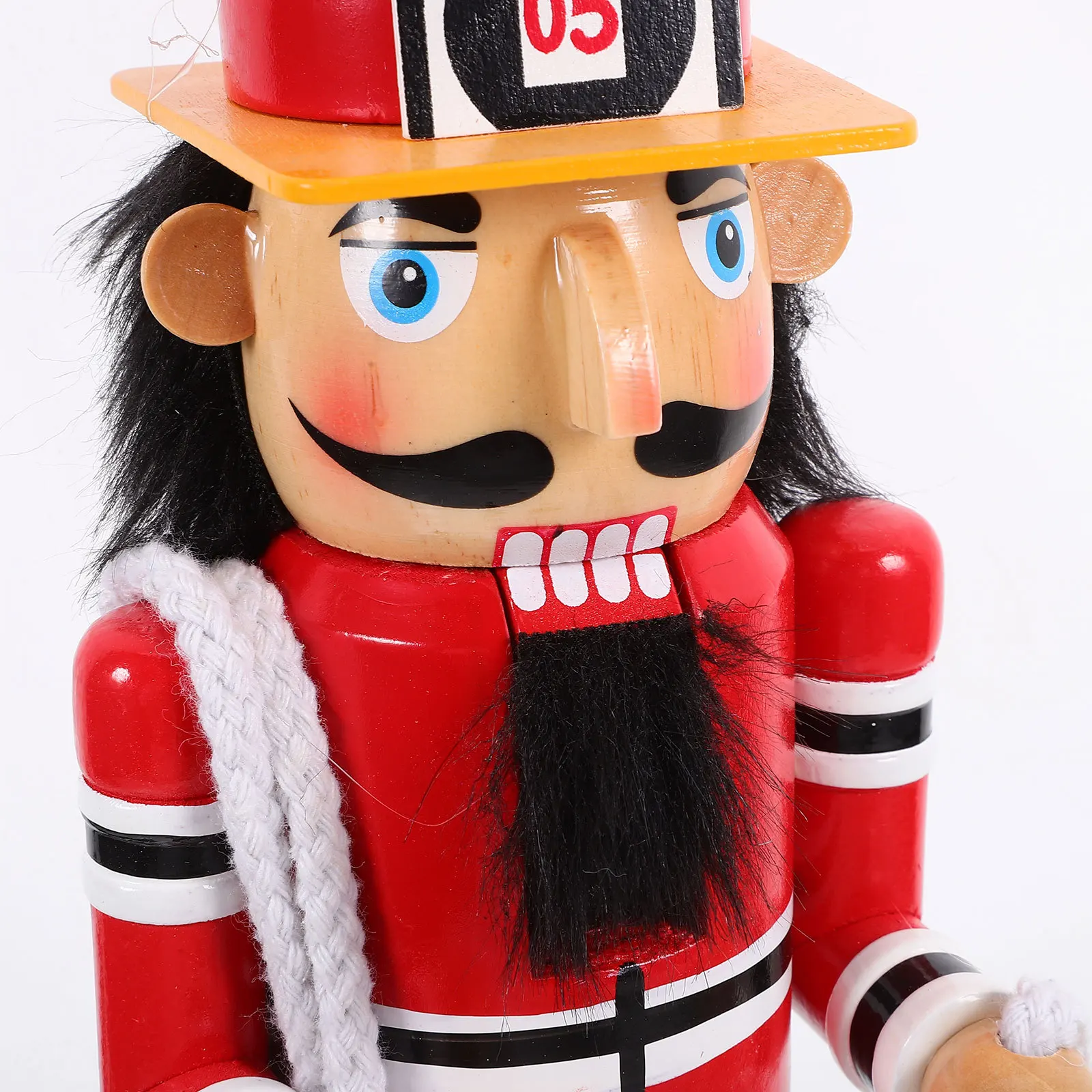 

Firefighter Wooden Nutcracker Xmas Decoration Bright Color Desktop Ornament Christmas Gift Holiday Decor Wooden Nutcracker