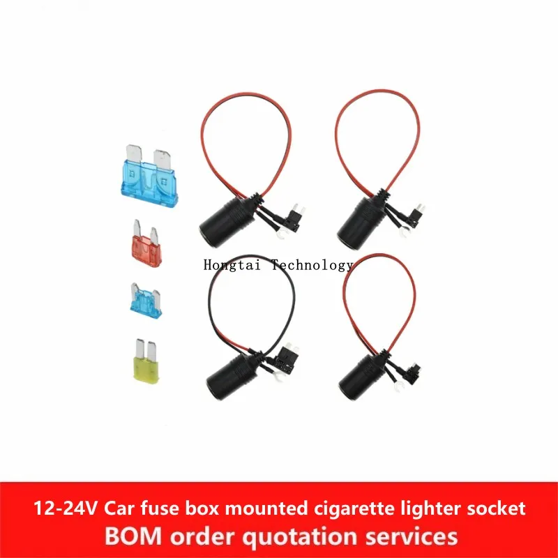 Boîte à fusibles de voiture, installation non destructive, allume-cigare Laguna, câble de chargeur, connecteur de prise femelle, 18AWG, 10A, 12V-24V