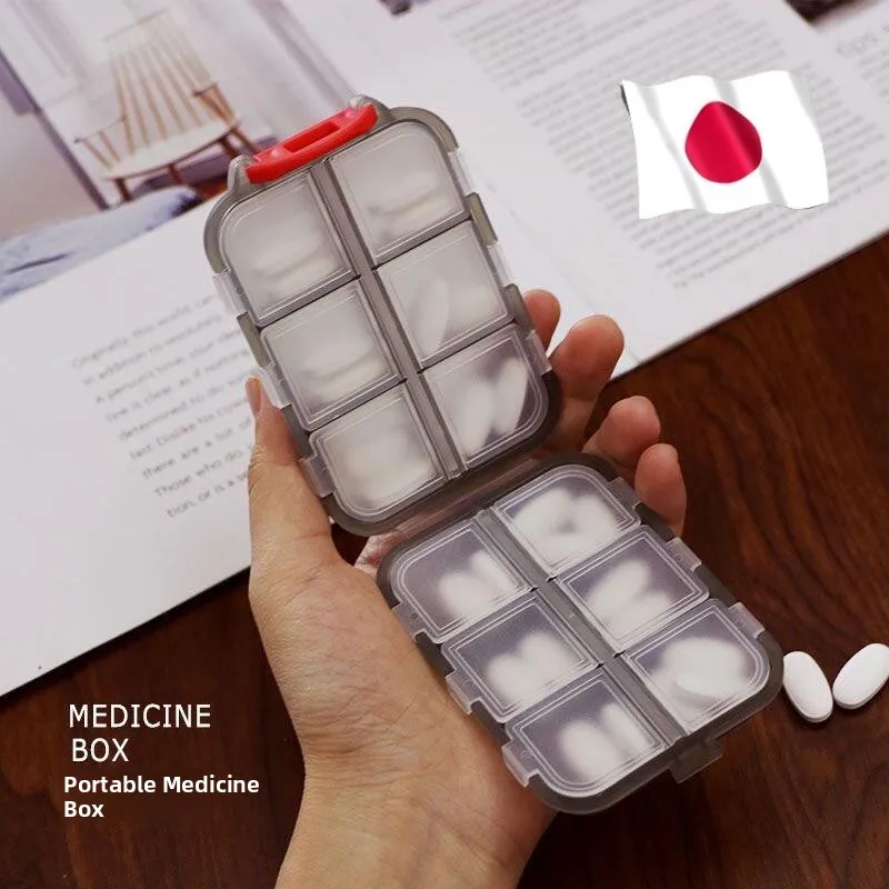 

Portable Dual-Layer Medicine Box Weekly Organizer for Personal Care Easy to Carry Drug Storage Container Household Organ...