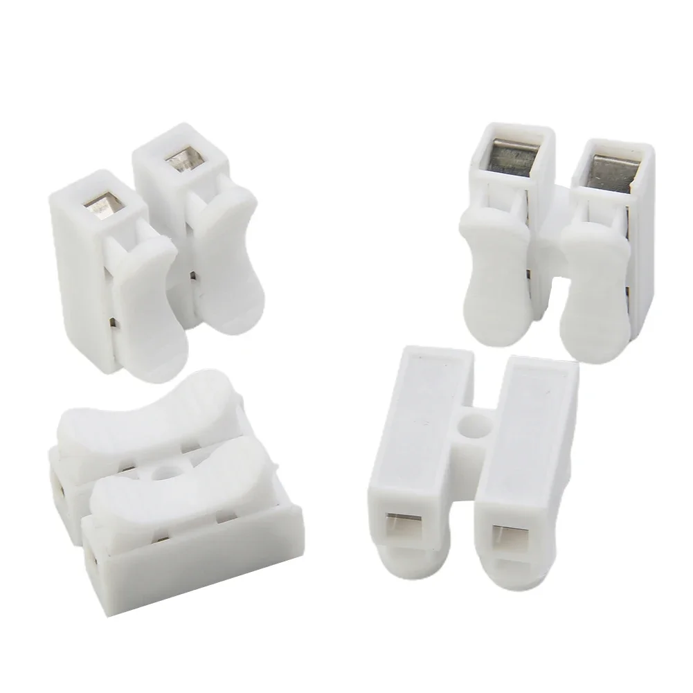 CH2 Spring Quick Wire Connector Cable Clamp Terminal Electrical Cable Connectors Lock Wire Connector -=-=LED Strip Light Clamp