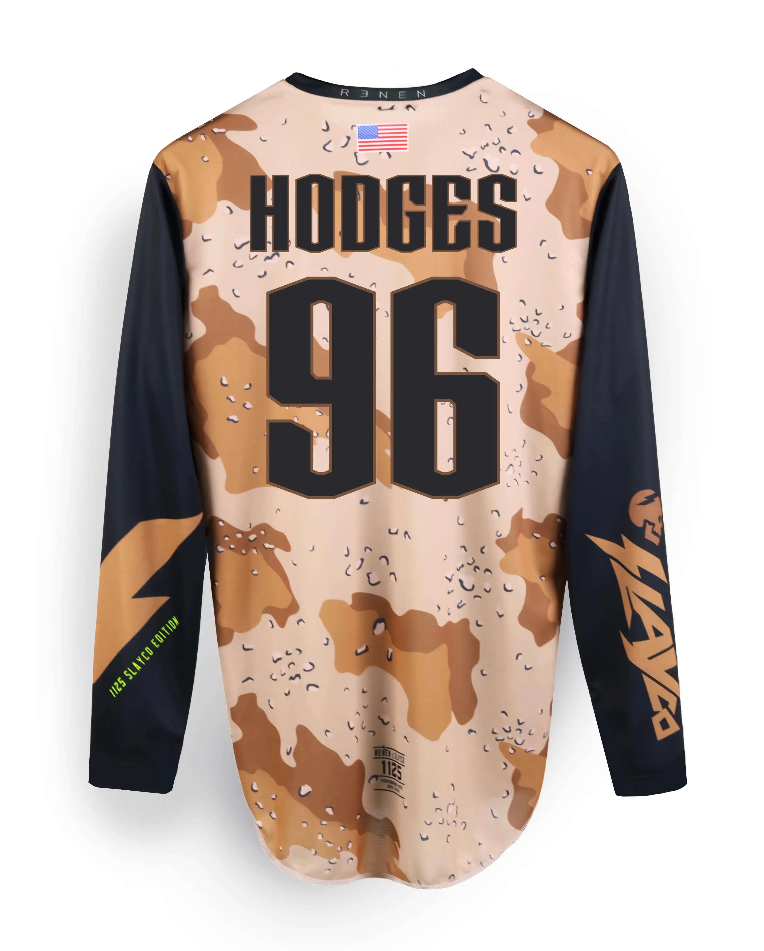 Motocross (MX) Long-Sleeve Jersey – Desert Camouflage Pattern, Breathable Loose-Fit Off-Road Riding Gear