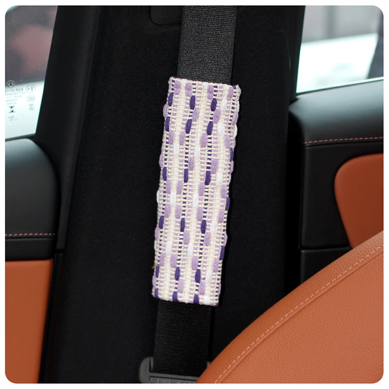 

1Pc Soft Polyester Seat Belt Cover, Anti-Slip Car Shoulder Pad Protector, Universal Fit for Most Vehicles