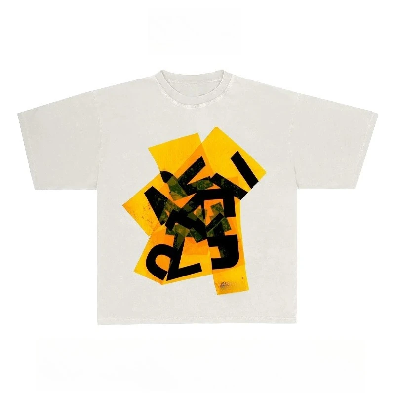 Camiseta Gráfica Niche Art Skateboard, Estilo Clásico de Hong Kong, Holgada, de Manga Corta, Retro, Moda Casual, Ropa Urbana, para Uso Diario