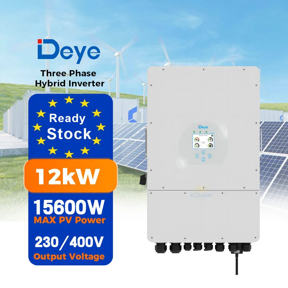 Hybrid Inverter 10kw 12kw 6kW 5kW 8kW 14kW 15kW 16kW 18kW 20kW SUN-10K/12K-SG04LP3-EU 3 Phase Low Voltage Battery 2 MPPT