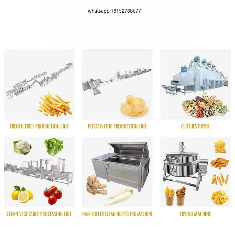Fully-Automated Vegetable Fry Machine 304 SUS Material High Capacity Efficient Cooking Equipment for Restaurants