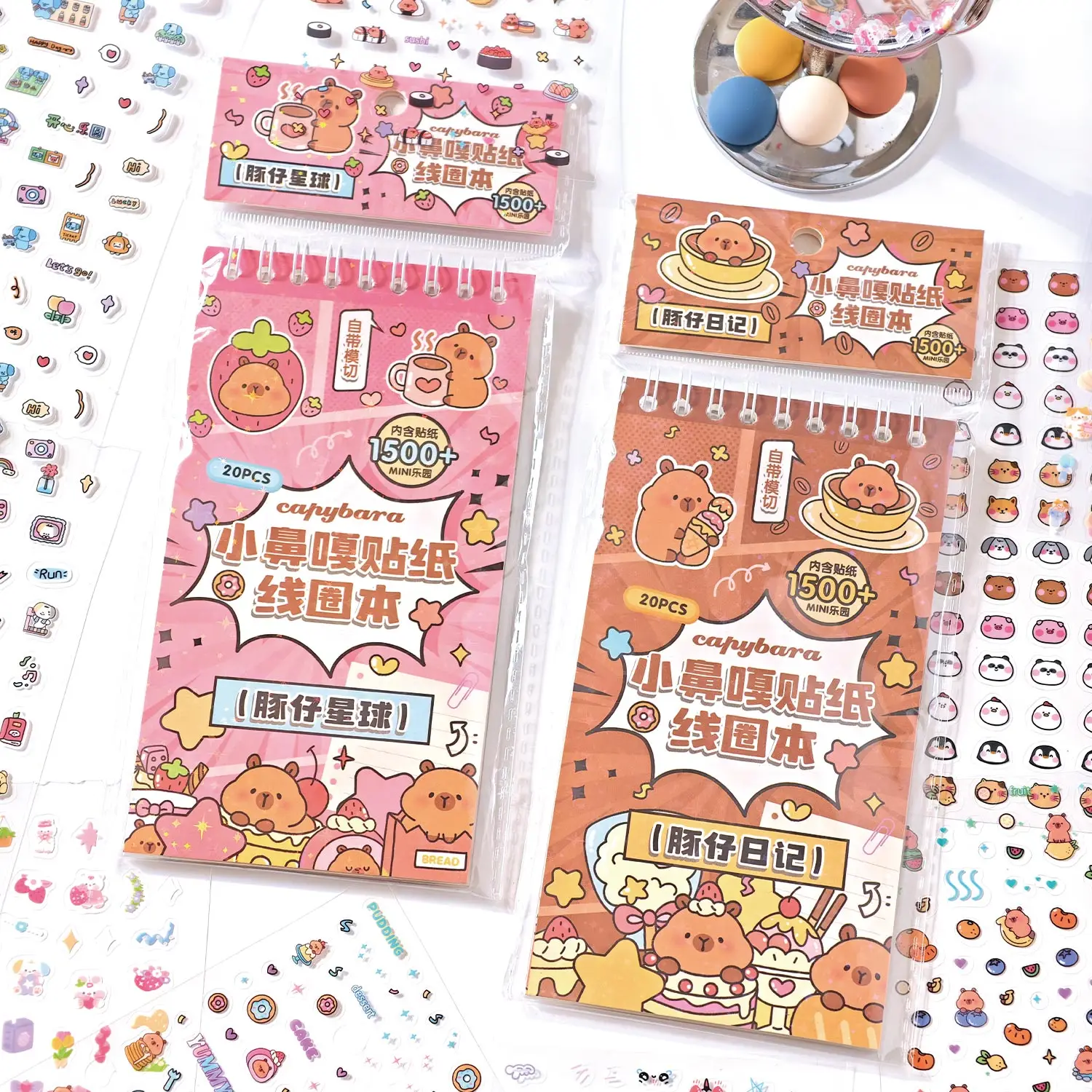 20 ورقة Kawaii الكرتون ملصق صغير لفائف يموت قطع كتاب ملصقات DIY بها بنفسك ألبوم Diary سجل القصاصات لطيف الأطفال ملصقات الأظافر #5