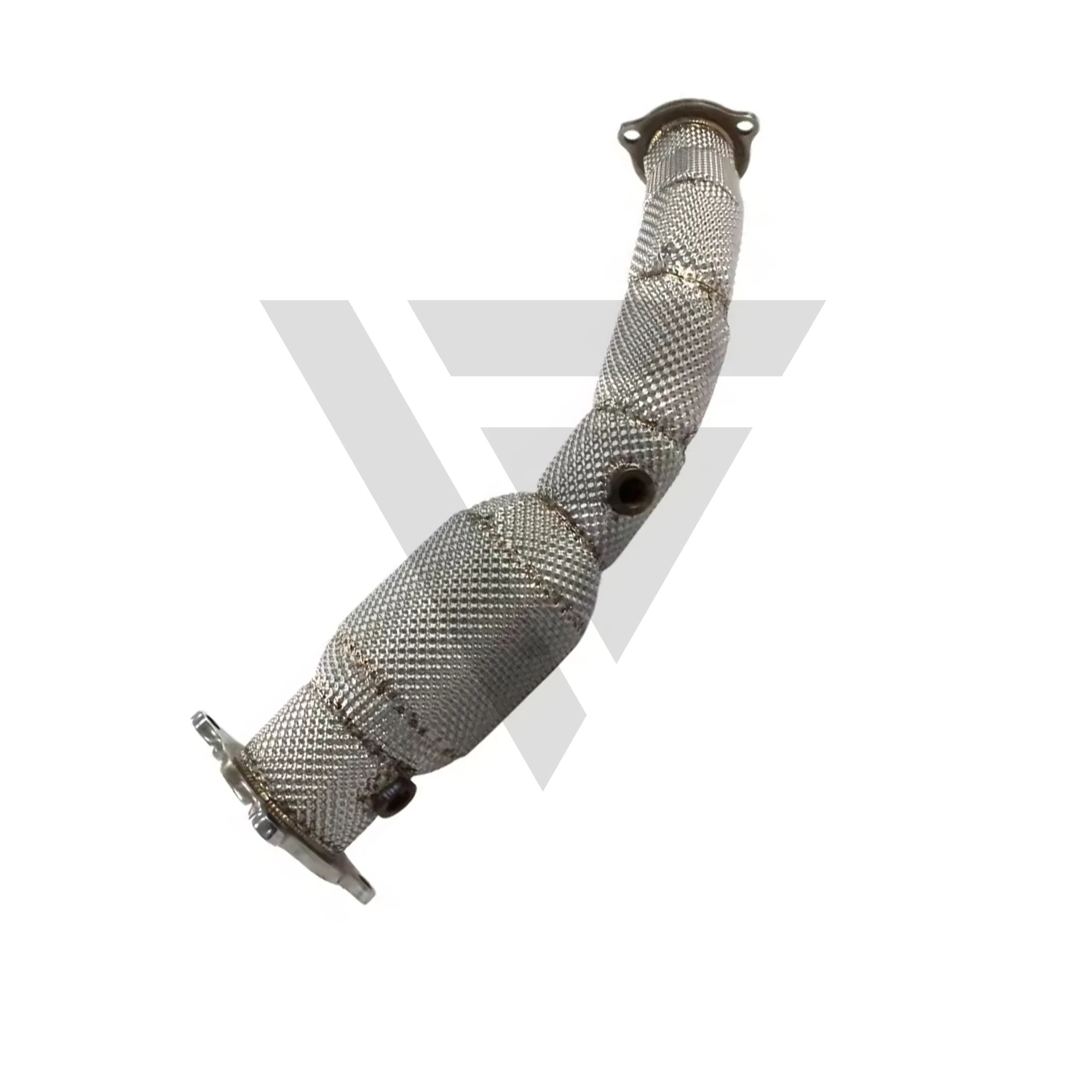 ECCF Downpipe With Heat Shield For AUDI A4 A5 B8 1.8T 2.0T Aggressive Exhaust Sound High Flow Performance Upgrade