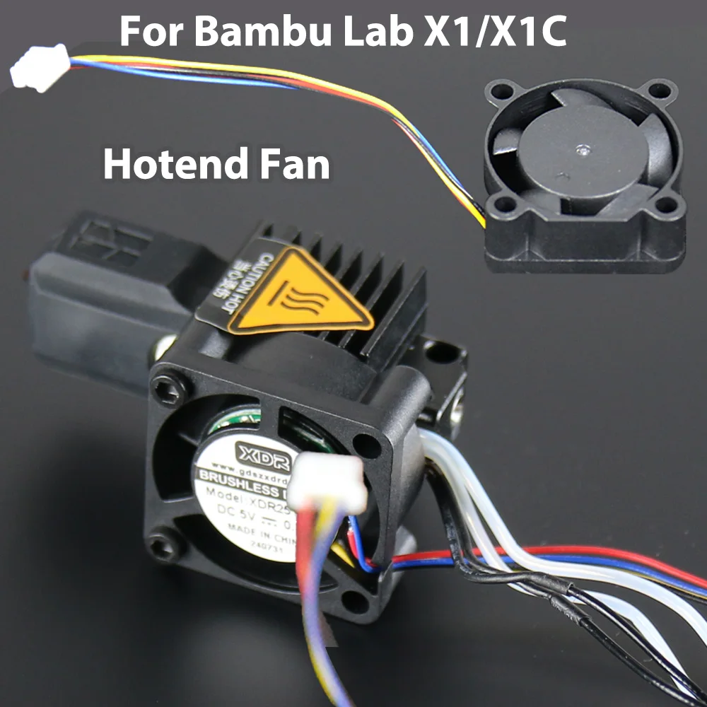 For Bambu Lab X1C Hotend Fan Bambu Lab Cooling Fan 18000 R/min Upgrade High Speed for Bambulab X1c X1 Accessories