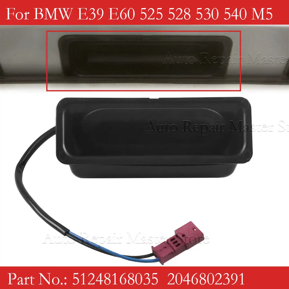 51248168035 2046802391   Przełącznik zwalniający blokadę bagażnika do BMW E39 E60 525 528 530 540 M5 Przycisk bagażnika Akcesoria samochodowe