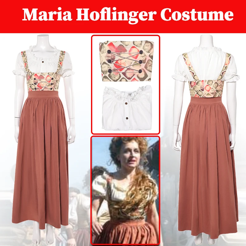

Платье Maria Hoflinger, костюм для косплея из фильма Октоберфест 1900, женский костюм для ролевых игр, маскировочная одежда, фантазийный костюм для вечеринки на Хэллоуин