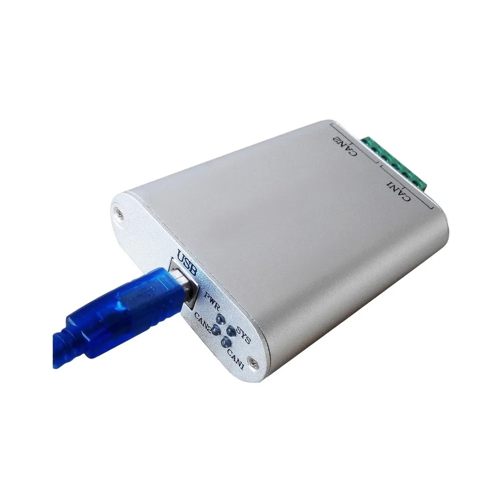 USBCAN-2 Dual Channel CAN Bus Analyzer USB To CAN Communication Module With Isolation Protocol Converter For Industrial Testing