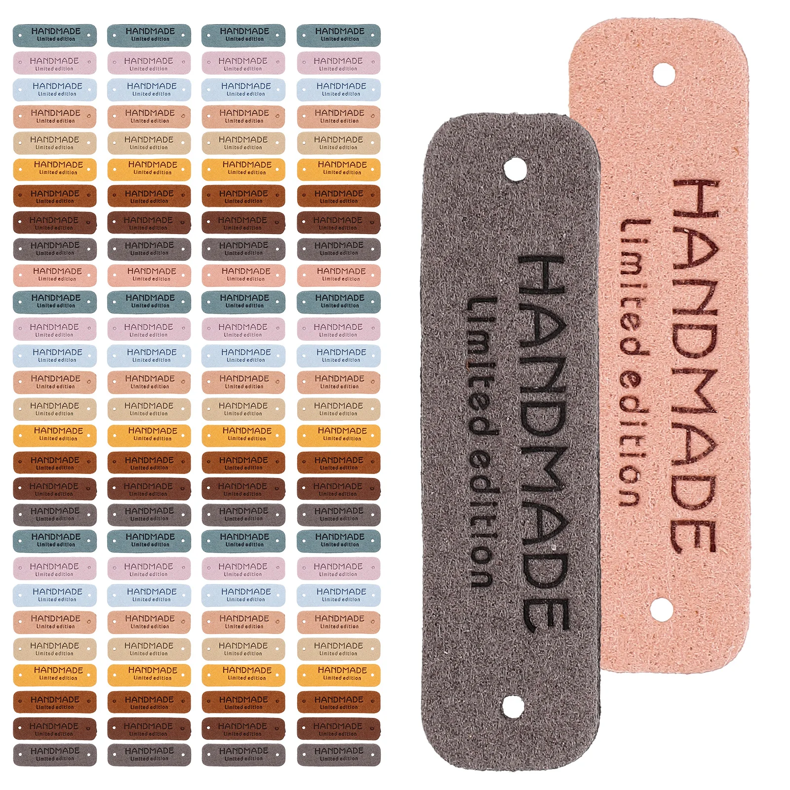 

100 шт., бирки с тиснением букв для вязания крючком, предметы ручной работы, швейные этикетки, аксессуары, прочный шикарный DIY ремесло для одежды