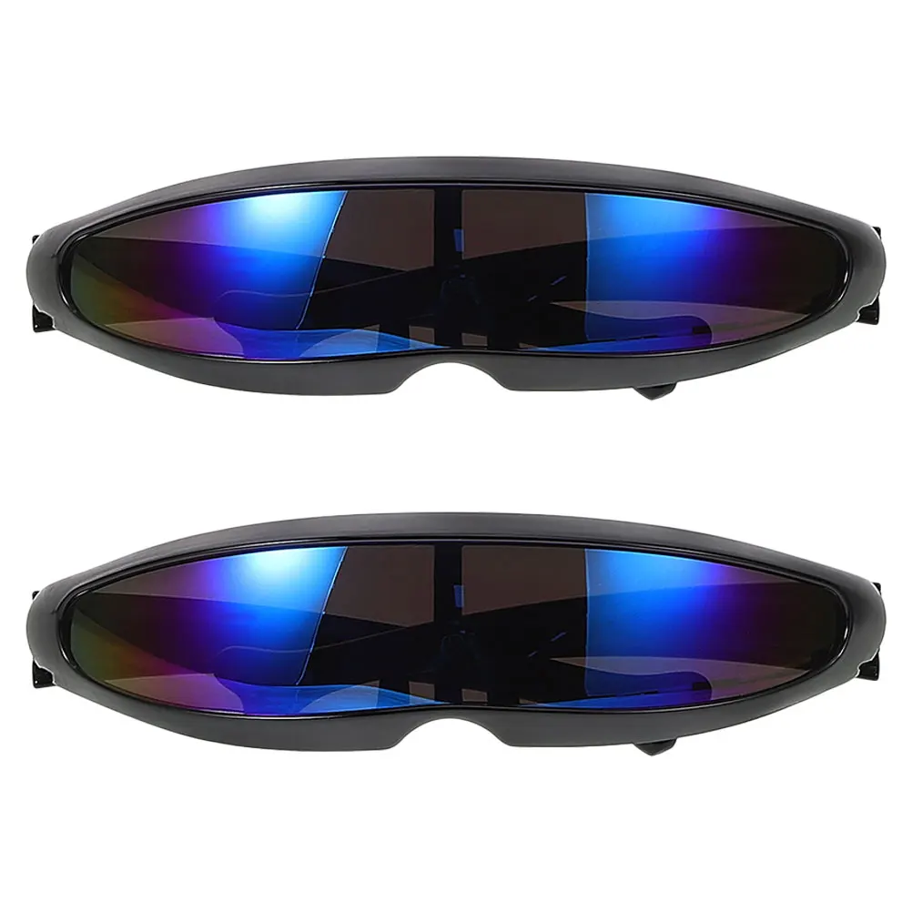 

2Pcs Cycling Sunglasses Durable Lightweight UV400 Riding Glasses for Men Women Sports Biking Outdoor Activities Sun Glasses