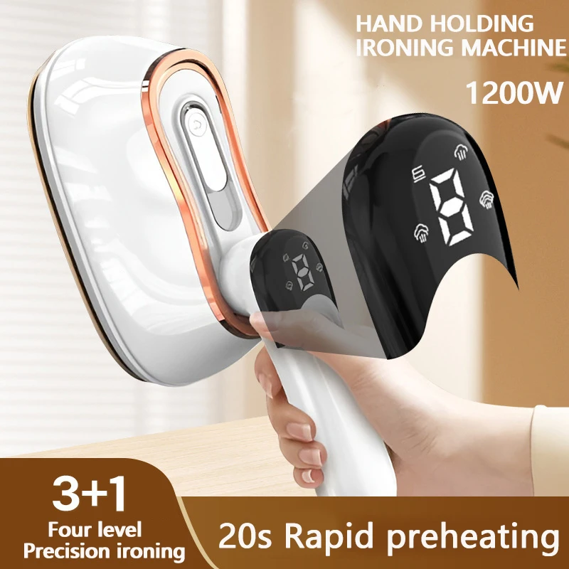 1200W Small Hand Holding Ironing Machine LED Garment Steamer Household Steam 4Gear Portable Hanging Ironing Machine Steam iron