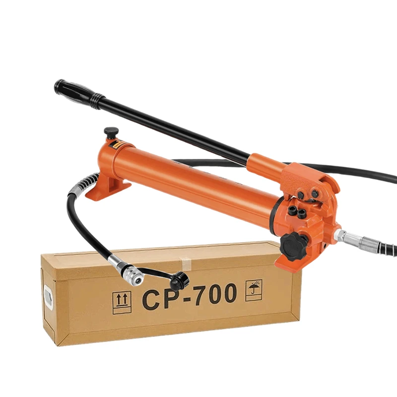 

Hydraulic Hand Pump Manual Ram Pump High Pressure 10000 psi Porta Power Pump for Hydraulic Tools(CP-700)