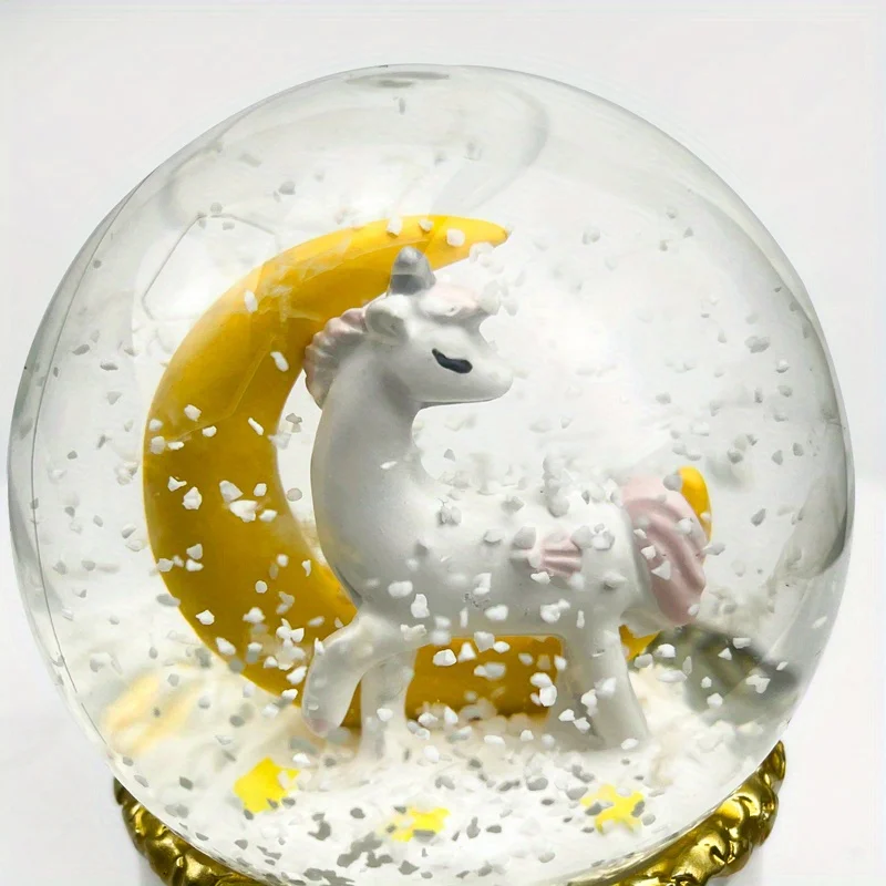 1pc Cartoon Crystal Ball Small Ornaments 3D Laser Engraved Glass Animal Sphere Birthday Gift Miniature Models