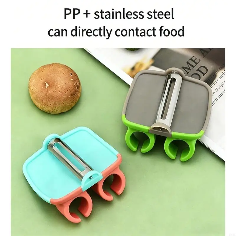 Efficient Fruit and Vegetable Peeler Stainless Steels Blade PP Handle Finger Guard Kitchen Accessories HX6C