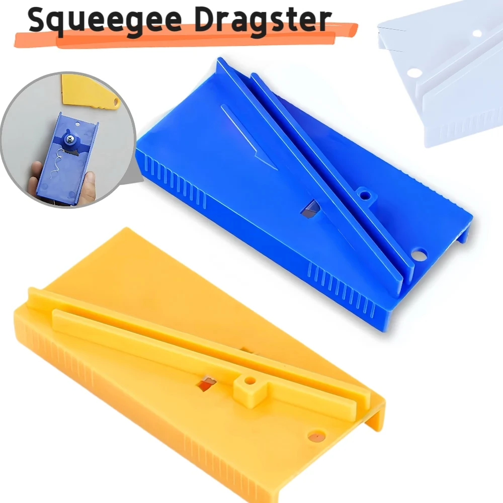 Car Wrap Plastic Squeegee Dragster Hard Card Scraper Sharpening Tool Skiving Knife Cutter Window Tinting Tool Skiving Trimmer