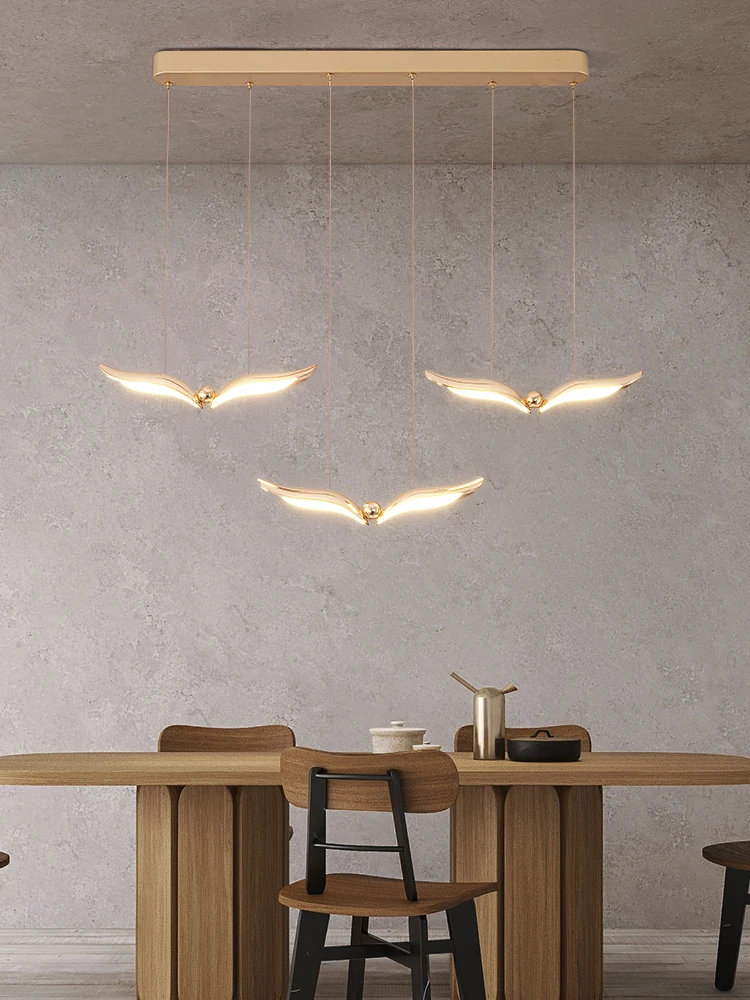 Modern Simplicity LED Pendant Lights Long Seagull Acrylic Hanging Light Luxury Restaurant Lamp Indoor Lighting Bedroom Kitchen