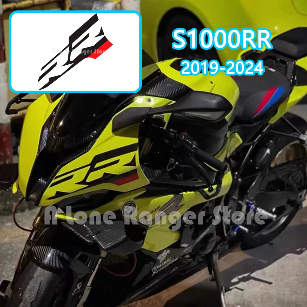 

Аксессуары для мотоциклов, наклейка, наклейка для BMW S1000RR 2019 2020 2021 2022 2023, логотип RR, наклейка на голову, новый рисунок RR