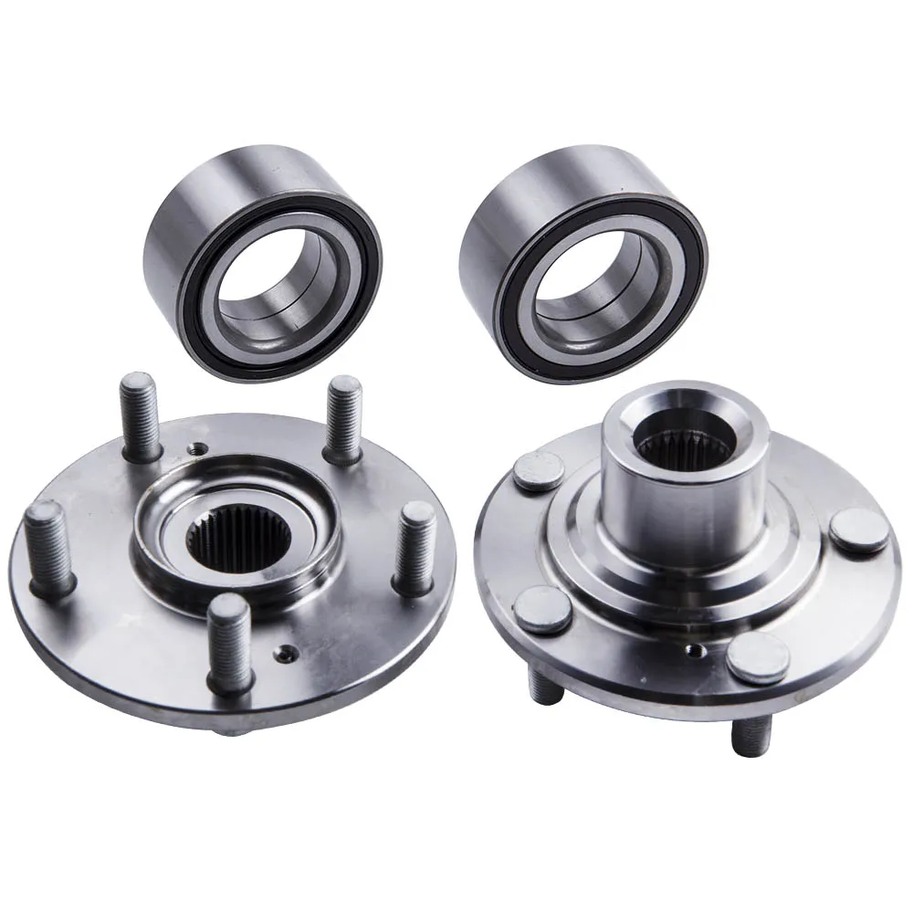 Front Wheel Bearing & Hub Kit Pair (2) For Honda Accord Crosstour Acura TSX