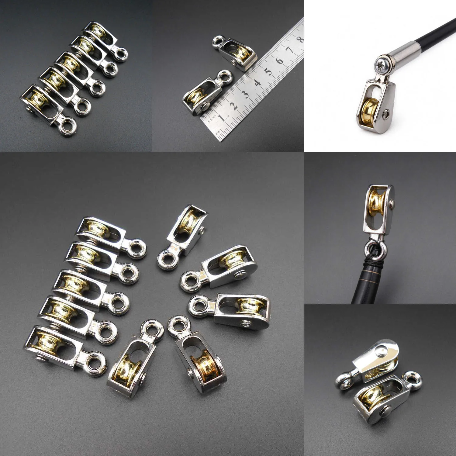 10 Pieces Single Fixed Pulley 1/2