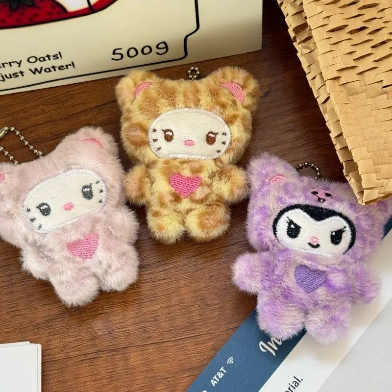 2025 New Plush Sanrio Keychain Pendant INS Girl Heart Key Holder Student Best Friend Gift Decoration