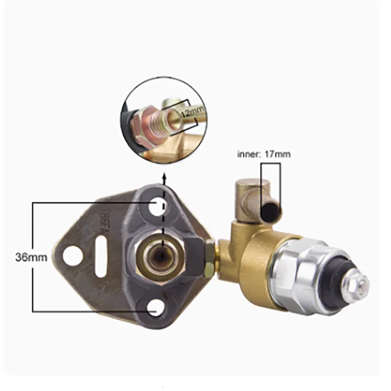 

Air cooled diesel water pump generator fuel injector 178/186F/188/192FA solenoid valve electric fuel injection pump nozzle