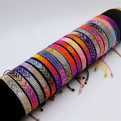ZHONGVI Ins Hot Sale Handmade Woven Bracelet Fashion Arrow Pattern Bracelets Miyuki Seed Beads Jewelry for Women Gift Wholesale