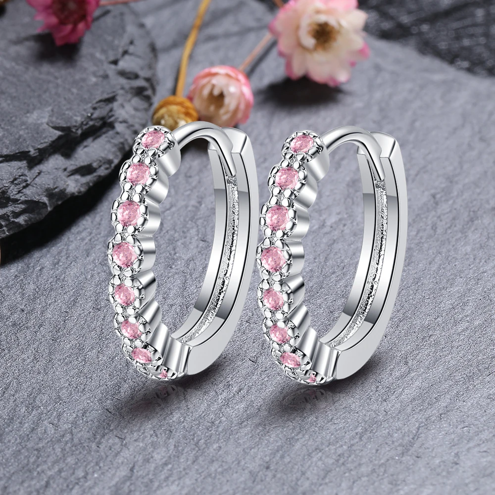 

S925 Sterling Silver Earring Small Cute Round Hoop Earrings Circle Simple Noble Luxury Ear Jewelry Gift for Girls Women Earring