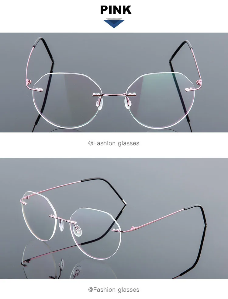 Randlose Memory-Titanlegierung, blaues Licht blockierende presbyopische Lesebrille, Business-Männer und Frauen, leichte verschreibungspflichtige Brillen – Detail 14