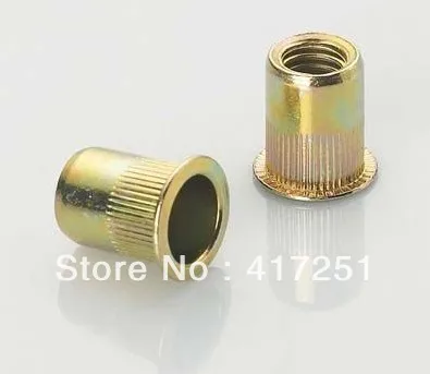 Lot50 Flat Head Metric Steel M6 Blind Insert Rivet Nut Rivnut