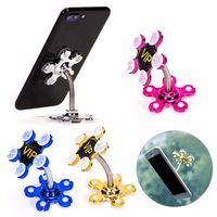 Sucker Stand for Cell Phone Tablets 360 Degree Rotatable Support Metal Flower Suction Cup Mobile Phone Holder Car Mount Bracket